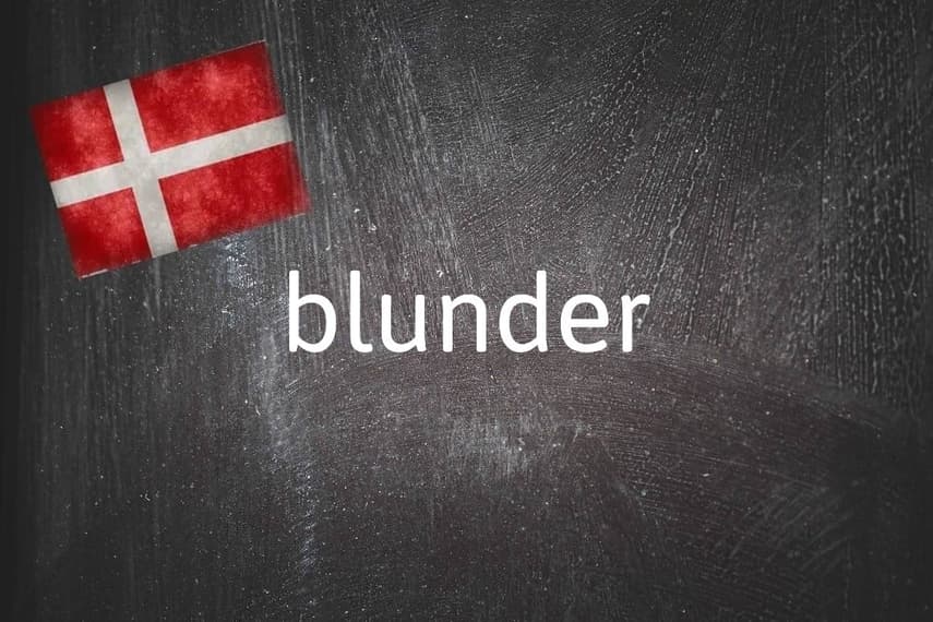 Danish word of the day: Blunder